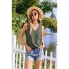 image:imageEkouaer Pajamas for Women Set Cute Pjs Soft Sleepwear Summer Sleeveless Tops and Shorts Travel Lounge Sets with PocketsArmy Green