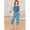 image:imageEkouaer Pajamas for Women Set Short Sleeve Pj Sets Pullover Tops amp Capri Pants 2 Piece Sleepwear Loungewear SXXLLetter Print