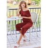 image:imageEkouaer Pajamas for Women Set Short Sleeve Pj Sets Pullover Tops amp Capri Pants 2 Piece Sleepwear Loungewear SXXLWine Red