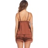 image:imageEkouaer Pajamas for Women Set Silk Satin Pjs Sexy Lingerie Sleepwear Cami Shorts Set Summer Nightwear SXXLCoffee
