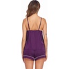 image:imageEkouaer Pajamas for Women Set Silk Satin Pjs Sexy Lingerie Sleepwear Cami Shorts Set Summer Nightwear SXXLPurple