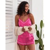 image:imageEkouaer Pajamas for Women Set Silk Satin Pjs Sexy Lingerie Sleepwear Cami Shorts Set Summer Nightwear SXXLRose