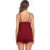 image:imageEkouaer Pajamas for Women Set Silk Satin Pjs Sexy Lingerie Sleepwear Cami Shorts Set Summer Nightwear SXXLWine