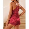 image:imageEkouaer Satin Pajamas Women Lace Sleepwear Lingerie Cami Shorts Set Nightwear XSXXLCheetah