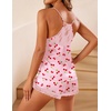 image:imageEkouaer Satin Pajamas Women Lace Sleepwear Lingerie Cami Shorts Set Nightwear XSXXLCherry Bow