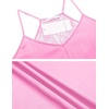 image:imageEkouaer Satin Pajamas Women Lace Sleepwear Lingerie Cami Shorts Set Nightwear XSXXLHot Pink