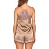 image:imageEkouaer Satin Pajamas Women Lace Sleepwear Lingerie Cami Shorts Set Nightwear XSXXLKhaki