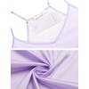 image:imageEkouaer Satin Pajamas Women Lace Sleepwear Lingerie Cami Shorts Set Nightwear XSXXLLight Purple