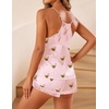 image:imageEkouaer Satin Pajamas Women Lace Sleepwear Lingerie Cami Shorts Set Nightwear XSXXLMartini