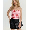 image:imageEkouaer Satin Pajamas Women Lace Sleepwear Lingerie Cami Shorts Set Nightwear XSXXLPink Bow