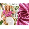 image:imageEkouaer Silk Pajamas Set for Women Button Down 2 Piece Stain Pjs Shorts Set Soft Sleepwear Short Sleeve Loungewear SXXLHot Pink Leopard