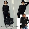 image:imageEkouaer Sweatsuits Womens Loungewear Set Tracksuit Long Sleeve Pajamas Set with Pockets 2 Piece Outfits Lounge SetsBlack