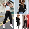 image:imageEkouaer Sweatsuits Womens Loungewear Set Tracksuit Long Sleeve Pajamas Set with Pockets 2 Piece Outfits Lounge SetsBlack
