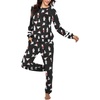 image:imageEkouaer Sweatsuits Womens Loungewear Set Tracksuit Long Sleeve Pajamas Set with Pockets 2 Piece Outfits Lounge SetsChristmas Black