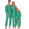 image:imageEkouaer Sweatsuits Womens Loungewear Set Tracksuit Long Sleeve Pajamas Set with Pockets 2 Piece Outfits Lounge SetsChristmas Green