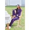 image:imageEkouaer Sweatsuits Womens Loungewear Set Tracksuit Long Sleeve Pajamas Set with Pockets 2 Piece Outfits Lounge SetsDeep Purple