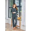 image:imageEkouaer Sweatsuits Womens Loungewear Set Tracksuit Long Sleeve Pajamas Set with Pockets 2 Piece Outfits Lounge SetsGrey Stars