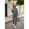 image:imageEkouaer Sweatsuits Womens Loungewear Set Tracksuit Long Sleeve Pajamas Set with Pockets 2 Piece Outfits Lounge SetsGrey Stars