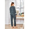 image:imageEkouaer Sweatsuits Womens Loungewear Set Tracksuit Long Sleeve Pajamas Set with Pockets 2 Piece Outfits Lounge SetsGrey Stars
