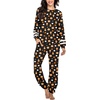 image:imageEkouaer Sweatsuits Womens Loungewear Set Tracksuit Long Sleeve Pajamas Set with Pockets 2 Piece Outfits Lounge SetsHalloween Pumpkin