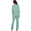 image:imageEkouaer Sweatsuits Womens Loungewear Set Tracksuit Long Sleeve Pajamas Set with Pockets 2 Piece Outfits Lounge SetsIce Green