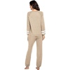 image:imageEkouaer Sweatsuits Womens Loungewear Set Tracksuit Long Sleeve Pajamas Set with Pockets 2 Piece Outfits Lounge SetsKhaki2