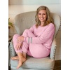 image:imageEkouaer Sweatsuits Womens Loungewear Set Tracksuit Long Sleeve Pajamas Set with Pockets 2 Piece Outfits Lounge SetsLight Pink