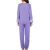 image:imageEkouaer Sweatsuits Womens Loungewear Set Tracksuit Long Sleeve Pajamas Set with Pockets 2 Piece Outfits Lounge SetsLight Purple