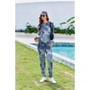 image:imageEkouaer Sweatsuits Womens Loungewear Set Tracksuit Long Sleeve Pajamas Set with Pockets 2 Piece Outfits Lounge SetsTie Dye Navy Blue