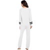 image:imageEkouaer Sweatsuits Womens Loungewear Set Tracksuit Long Sleeve Pajamas Set with Pockets 2 Piece Outfits Lounge SetsWhite