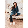 image:imageEkouaer Velour Track Suits for Women Long Sleeve Pajama Set Casual 2 Piece LoungewearPeacock Blue