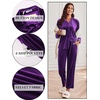 image:imageEkouaer Velour Track Suits for Women Long Sleeve Pajama Set Casual 2 Piece LoungewearPurple