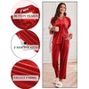 image:imageEkouaer Velour Track Suits for Women Long Sleeve Pajama Set Casual 2 Piece LoungewearRed