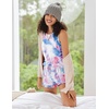 image:imageEkouaer Women Lightweight Summer Pajama Soft Pj Set Sleepwear Tank Top Shorts with Pocket Loungewear Set SXXLBlue Pink Tie Dye