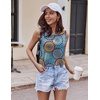 image:imageEkouaer Women Lightweight Summer Pajama Soft Pj Set Sleepwear Tank Top Shorts with Pocket Loungewear Set SXXLBoho Daisy