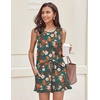 image:imageEkouaer Women Lightweight Summer Pajama Soft Pj Set Sleepwear Tank Top Shorts with Pocket Loungewear Set SXXLPink Flower and Green Floral