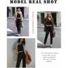 image:imageEkouaer Womens 4 Piece Lounge Sets Ribbed Knit Crop Tank Top and Shorts Pants Casual OutfitsBlack