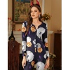 image:imageEkouaer Womens Onesie Adult Button One Piece Pajama Long Sleeve Onesie Pajamas Jumpsuit Sleepwear for WomenPumpkin