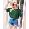 image:imageEkouaer Womens Pajama Sets 2 Piece Short Sleeve Lounge Sets Soft Crew Neck Top and Shorts Sleepwear 2026Bright Green
