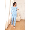 image:imageEkouaer Womens Pajama Sets 2 Piece Sleepwear Soft Pajamas Long Sleeve Pjs Comfy Loungewear SXXLBlue Star