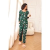 image:imageEkouaer Womens Pajama Sets 2 Piece Sleepwear Soft Pajamas Long Sleeve Pjs Comfy Loungewear SXXLChristmas Green Santa