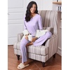 image:imageEkouaer Womens Pajama Sets 2 Piece Sleepwear Soft Pajamas Long Sleeve Pjs Comfy Loungewear SXXLLilac Dots