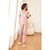 image:imageEkouaer Womens Pajama Sets 2 Piece Sleepwear Soft Pajamas Long Sleeve Pjs Comfy Loungewear SXXLPink Stripe