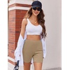 image:imageEkouaer Womens Pajamas 2 Piece Lounge Sets Oversized V Neck TShirts Tops Biker Shorts Set Workout Reversible Tracksuit SXXLKhaki
