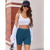 image:imageEkouaer Womens Pajamas 2 Piece Lounge Sets Oversized V Neck TShirts Tops Biker Shorts Set Workout Reversible Tracksuit SXXLNavy Blue