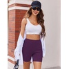 image:imageEkouaer Womens Pajamas 2 Piece Lounge Sets Oversized V Neck TShirts Tops Biker Shorts Set Workout Reversible Tracksuit SXXLPurple