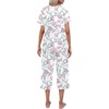 image:imageEkouaer Womens Pajamas Set Short Sleeve Top With Capri Pants Pjs Lounge amp Sleepwear Set SXXLLilac Flower