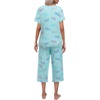 image:imageEkouaer Womens Pajamas Set Short Sleeve Top With Capri Pants Pjs Lounge amp Sleepwear Set SXXLMint GreenButterfly