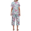 image:imageEkouaer Womens Pajamas Set Short Sleeve Top With Capri Pants Pjs Lounge amp Sleepwear Set SXXLMint GreenPink Rose