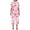 image:imageEkouaer Womens Pajamas Set Short Sleeve Top With Capri Pants Pjs Lounge amp Sleepwear Set SXXLPink Bow